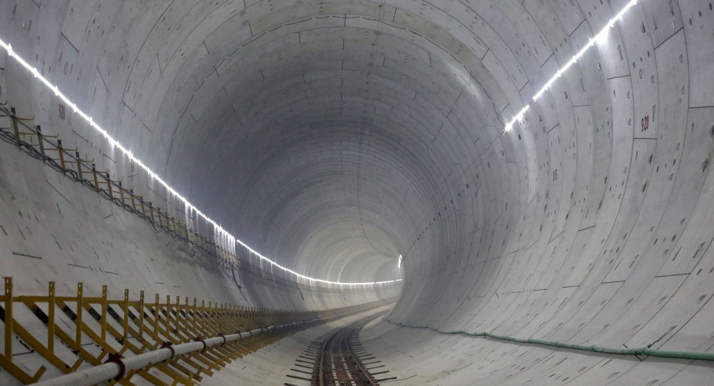 Inside of Karnaphuli Tunnel 