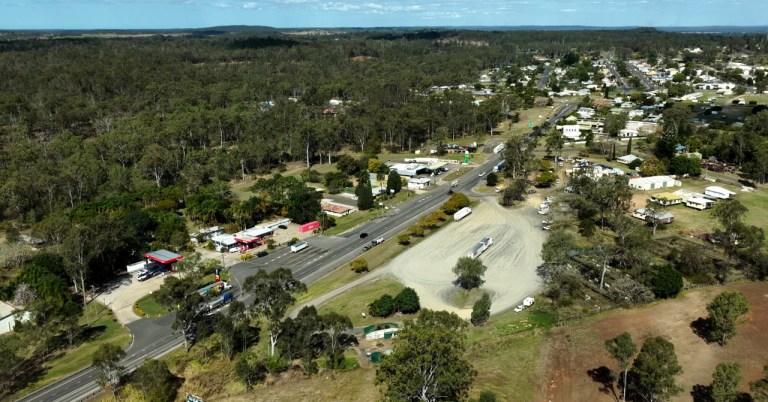 Bruce Highway Maryborough to Gin-Gin Aerial Shot
